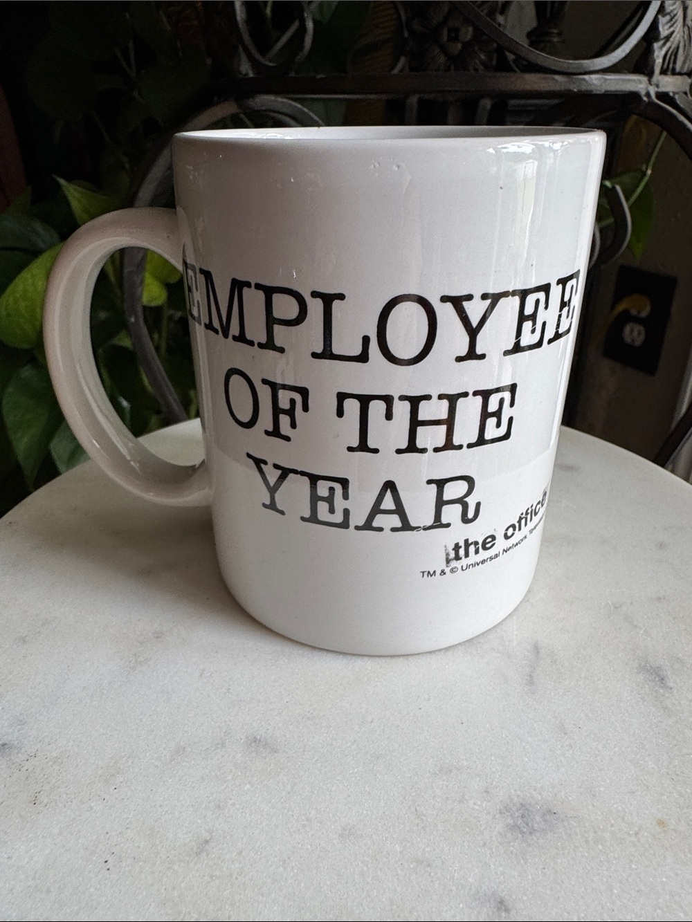 Employee of the Year White Ceramic Mug